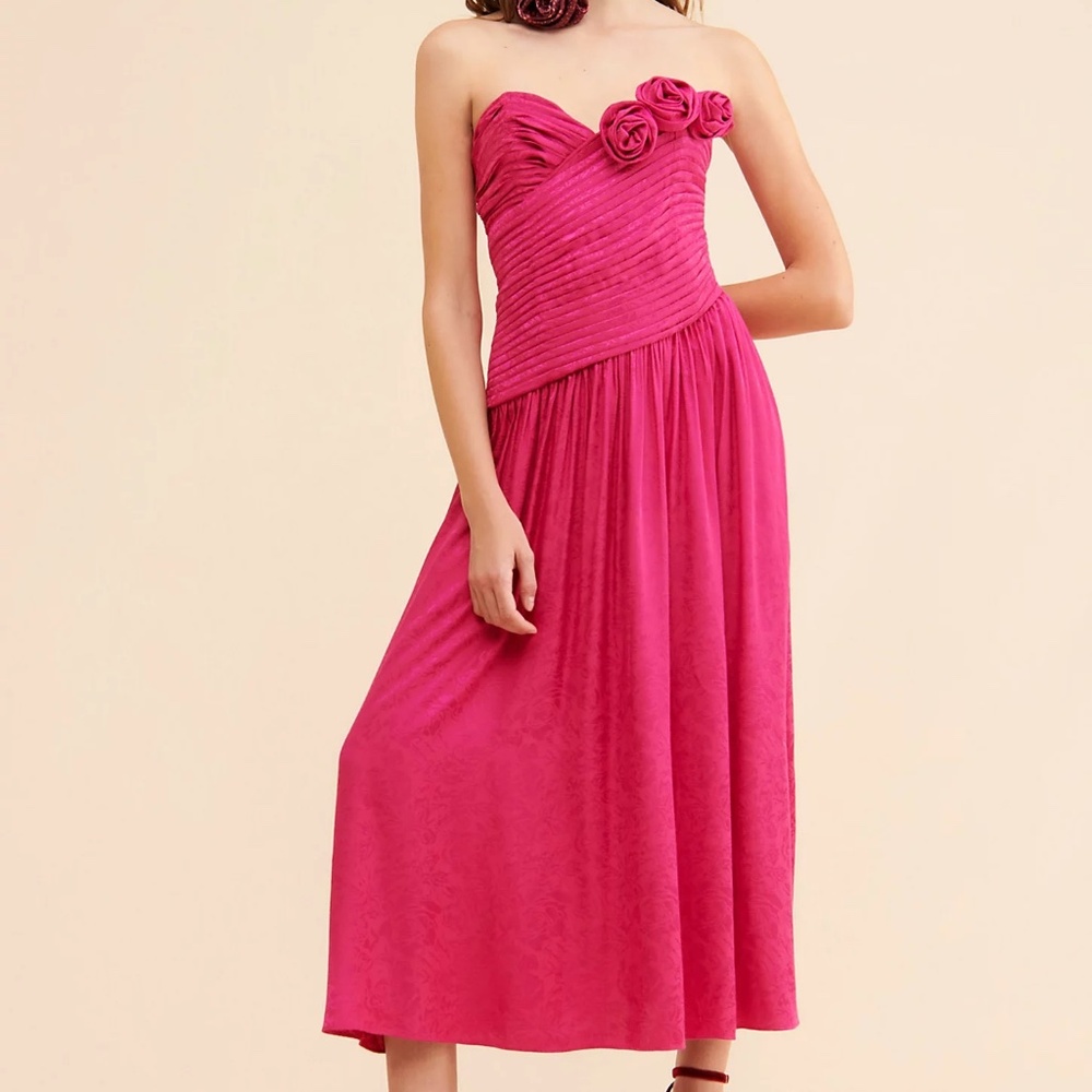 NWT Free People Make An Entrance Maxi Dress, Pink ($298)